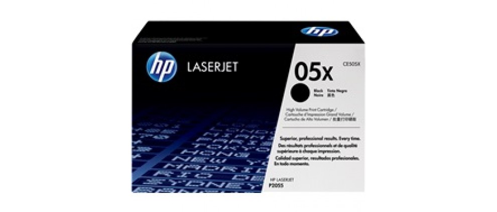 HP 05X High Yield Black Original LaserJet Toner Cartridge (CE505X) (6.5K)